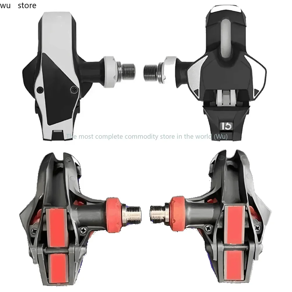 

Bike Pedals - Large 500mm² Contact Area Clipless Power Transfer Ultra Lightweight Body Adjustable Tension road bike