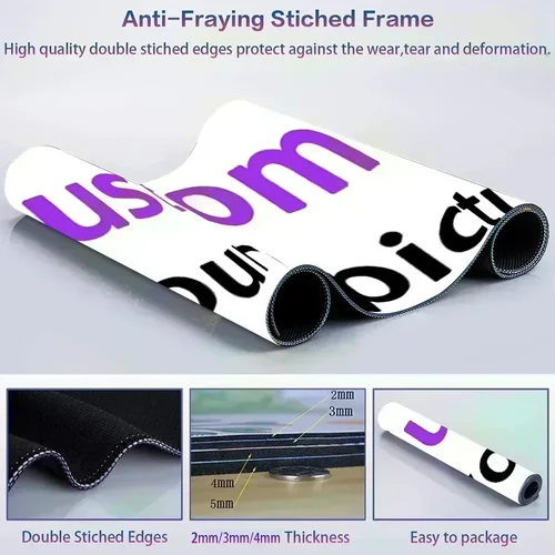Imagen 2 del producto Estera personalizada para juegos, alfombrilla para juegos con impresión, alfombrilla para juegos de mesa con imagen personalizada, alfombrilla para ratón de 120x50cm, jugador personalizado para regalos personalizados