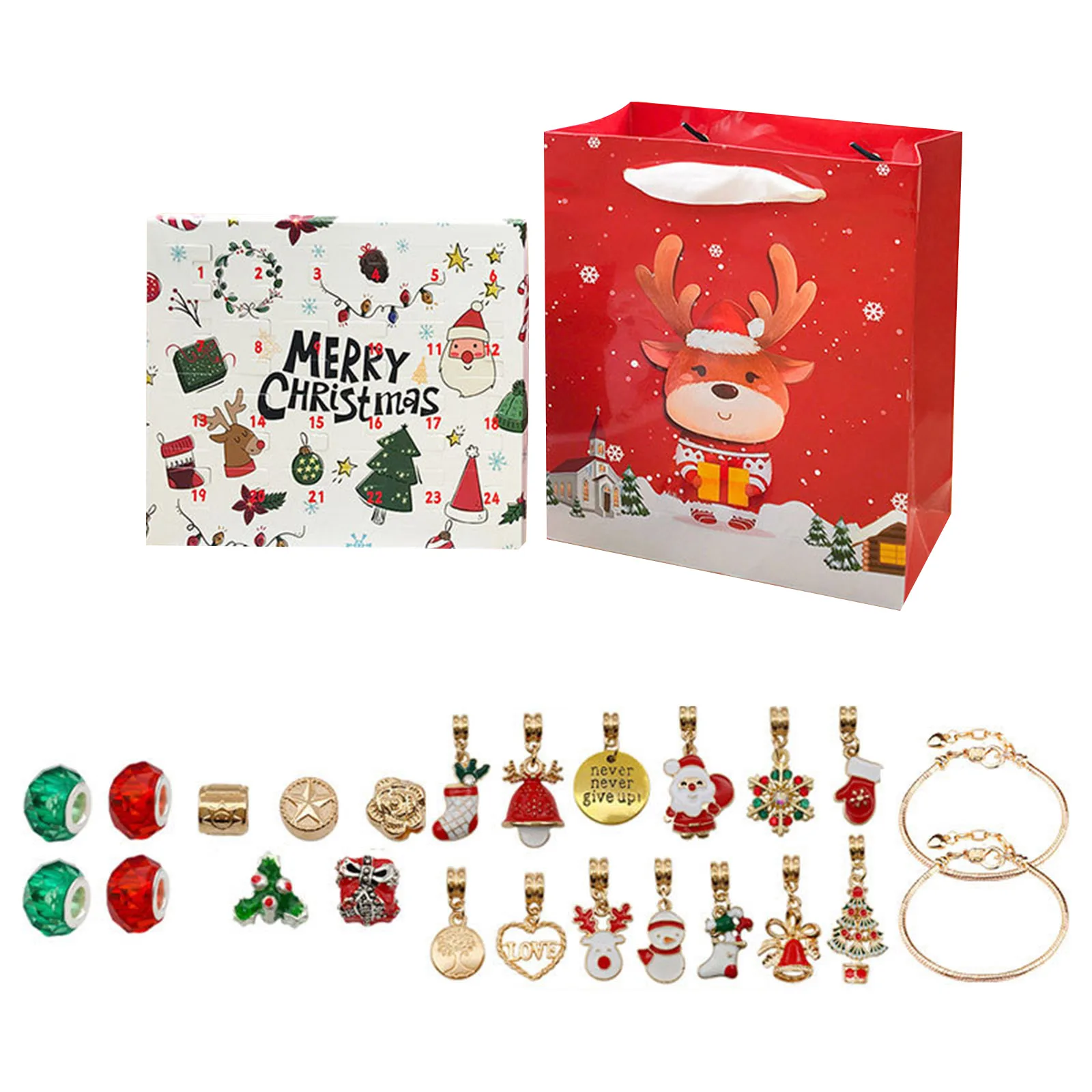 Minuterie de sable 1 Minute en vrac, calendrier de noël, 24 compte à rebours, accessoire de Bracelet, cadeau de l'avent, chronomètre