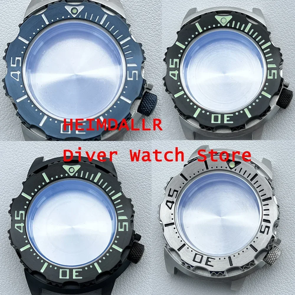 

Heimdallr Monsters Watch Case Modify Parts Solid 45.5mm Stainless Steel Sapphire Glass Rotating Bezel For NH35/36 Movement