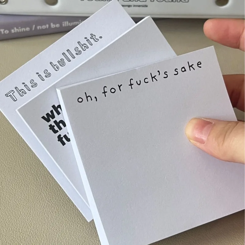 Novel Fun Creative Sticky Notes Stylish Memo Pad Trendy Stationery Gift Idea for Birthday Holiday Office & Daily Use Presents