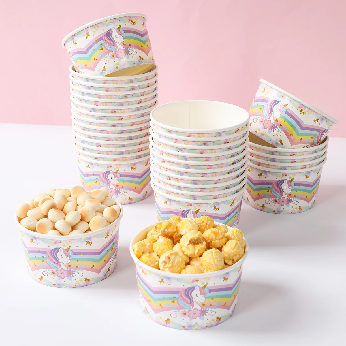 Unicorn Party Supplies Rainbow Unicorn Paper Plates Cups Napkin for Baby Shower First Girls Birthday Party Decorations — zdjęcie 4