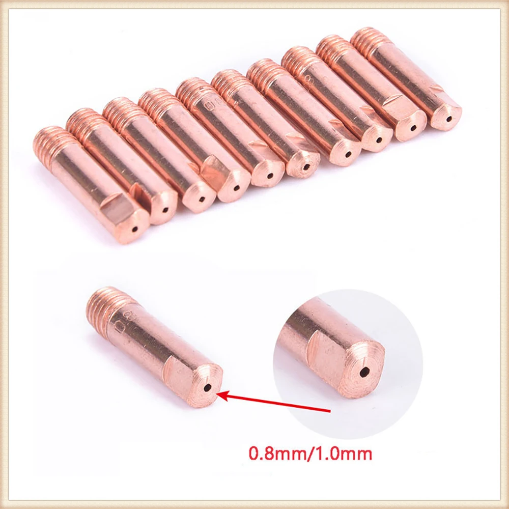 MIG Welding Torch 14pcs/set MIG Consumables 0.8/1.0mm Welding Tip Gas Nozzles Diffuser EU Style 15AK Torch Welding Tools
