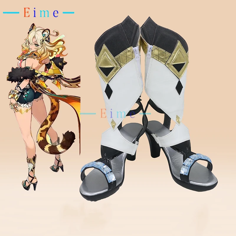 أحذية Xilonen التأثيرية لعبة Genshin Impact إكسسوارات كوسبلاي الدعائم الفاخرة ذات الكعب العالي أحذية كرنفال الهالوين مصنوعة حسب الطلب #1
