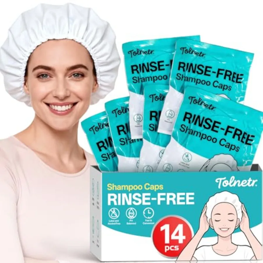 

Shampoo Caps No Need Rinse14 Pack Shampoo Caps for Bedridden Patients Elderly with Two 100ml Measuring Cups Hair Washing Caps f