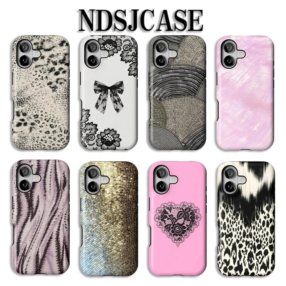 Чехол Dalia Arctic Ferine для iPhone 17 16 15 14 13 12 11 X XS XR XSMAX 7 8 Air Pro Max Plus, роскошная двухслойная задняя крышка