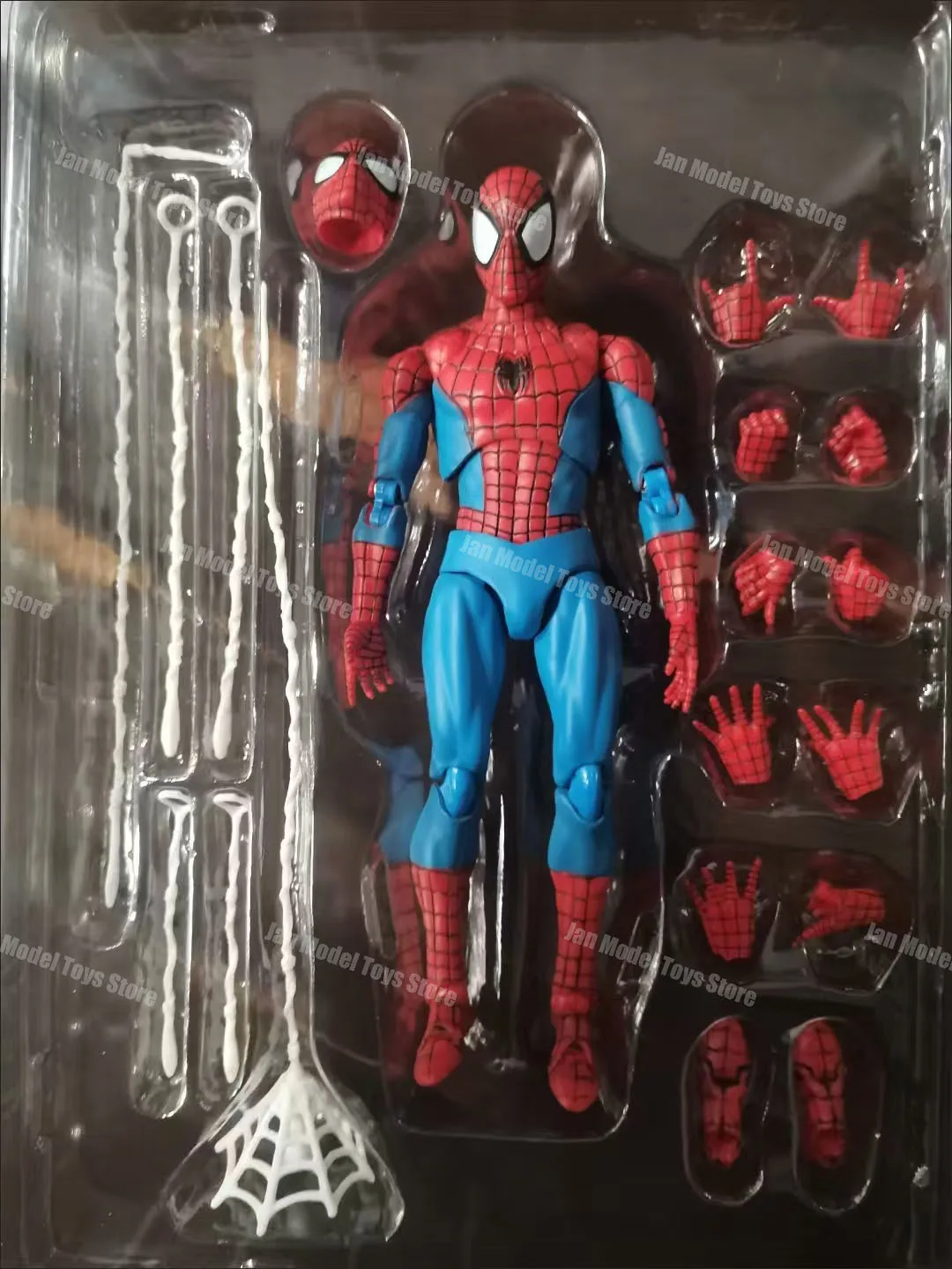 Em estoque ct brinquedos spiderman mafex 185 traje clássico ver milhas morales 2099 homem-aranha anime figura de ação estatueta presentes brinquedos