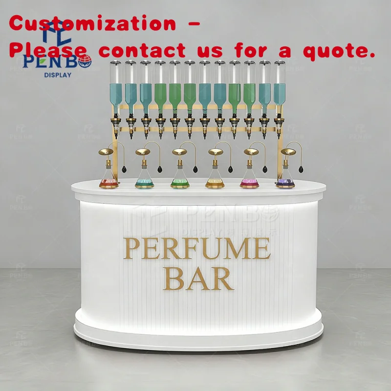 

custom.Custom Perfume Display Shelves LED Showcase Furniture One-Stop Perfume Shop Interior Design & Decoration Perfume Display