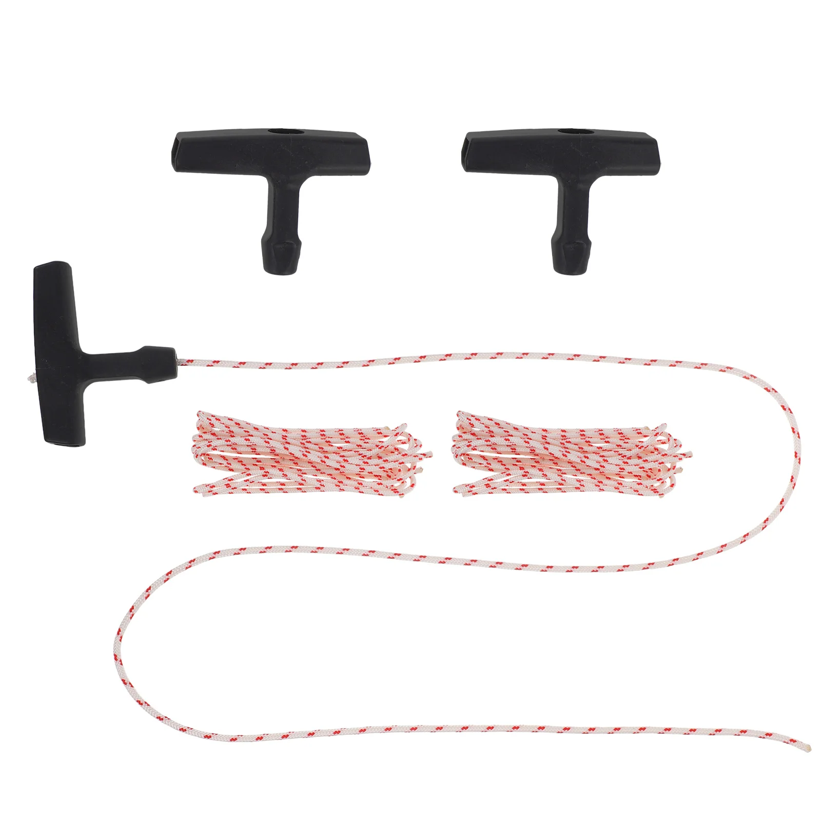 3 set 3 Sets 4MMx2MM Starter Lawn Mower Pull Cord Handle Kit Universal Chainsaw Generator Thin Rope Laces Hand Rope Garden Tools
