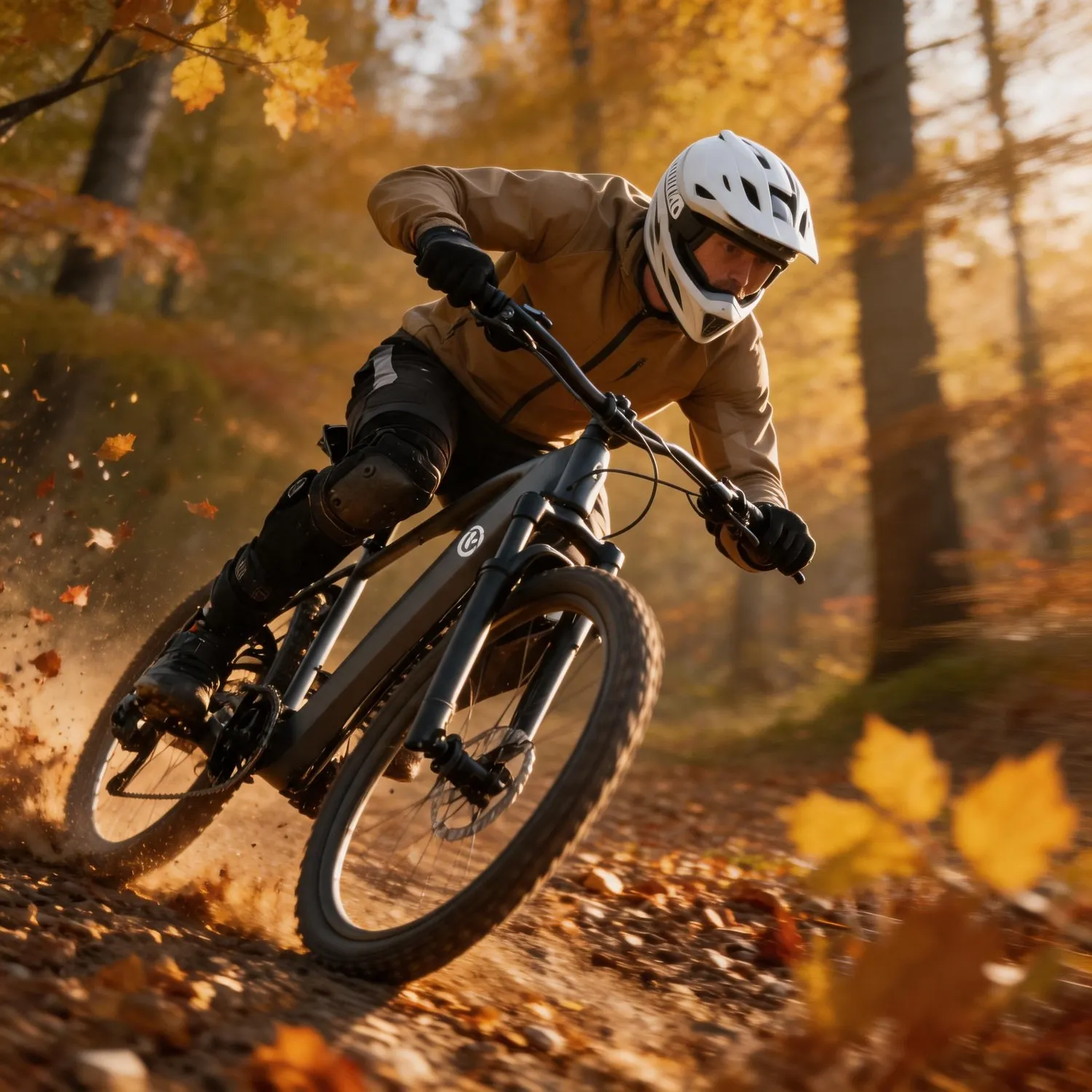 Wet Dense Forest E-bike, 500W motor, 26 inch wheel, mechanical disc brake, pedal assist, removable battery, fast draining brakes for muddy forest trails