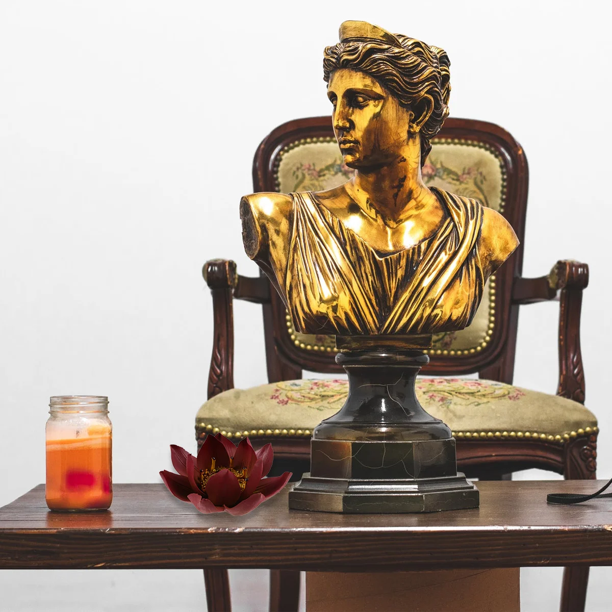 

1Pcs Lotus Incense Holder Ceramic Burner Handmade Elegant Lotus Shaped Aromatherapy Decor for Home Tea Room Relaxation