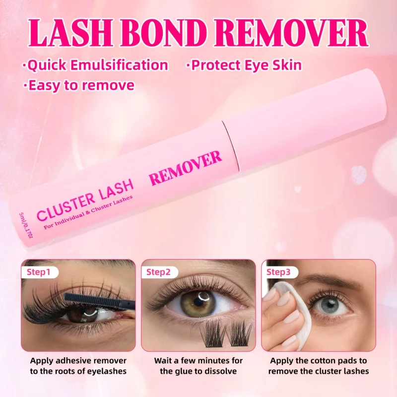 [Beginner Friendly Lash Kit] Bond & Seal Lash Glue, Lash Remover, Eyelash Curler, Precision Tweezers & Lash Brush