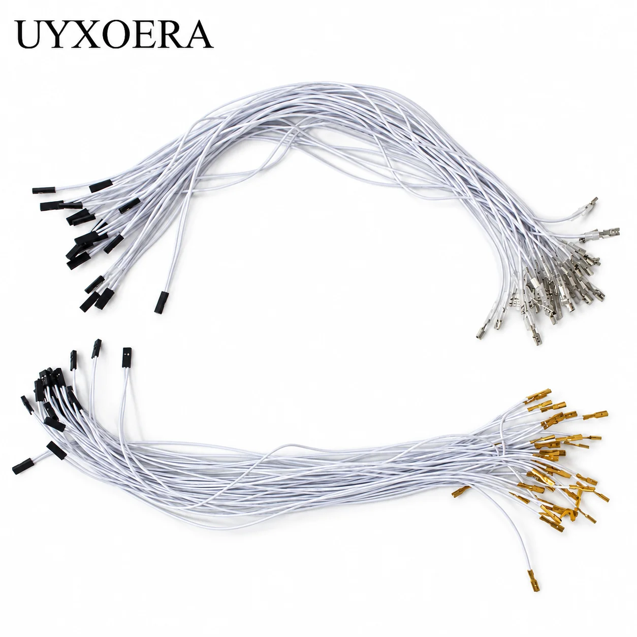 20PCS 2 Pin Arcade Button Cable 4.8mm Silver 2.8mm Gold Terminal Wire for USB Encoder Joystick Control Board