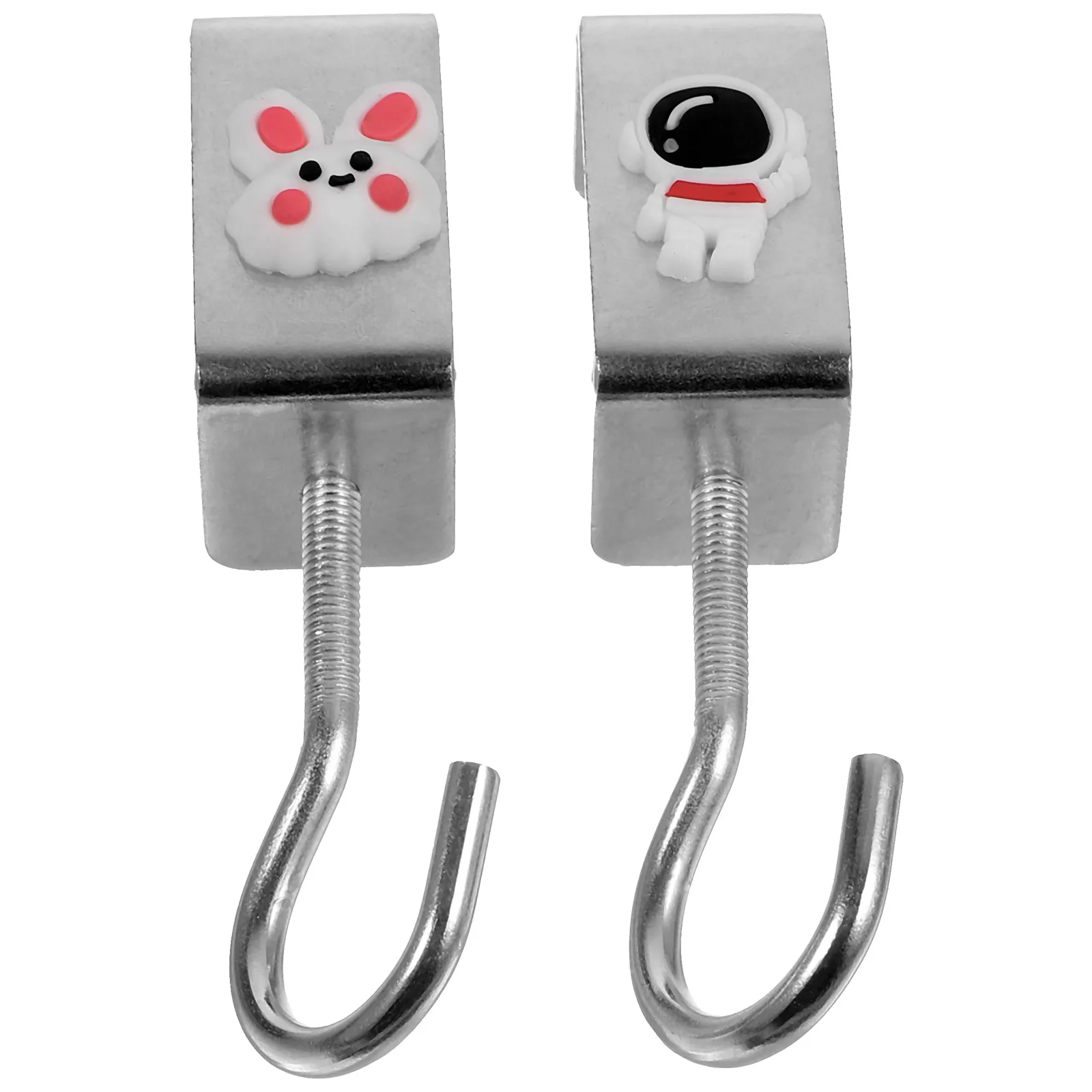 

2Pcs Desk Bag Rack Hook Hanger Office Table Carbon Steel PVC Large Capacity Adjustable Practical Portable Purse Hook