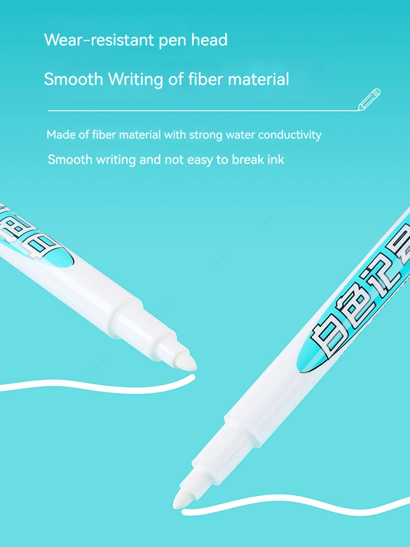 0.7/1.0/2.5mm White Paint Marker Pen Deep Hole Markers Pen Set Waterproof Permanent Oily Pens for Rock Wood  Glass Tiles image 6