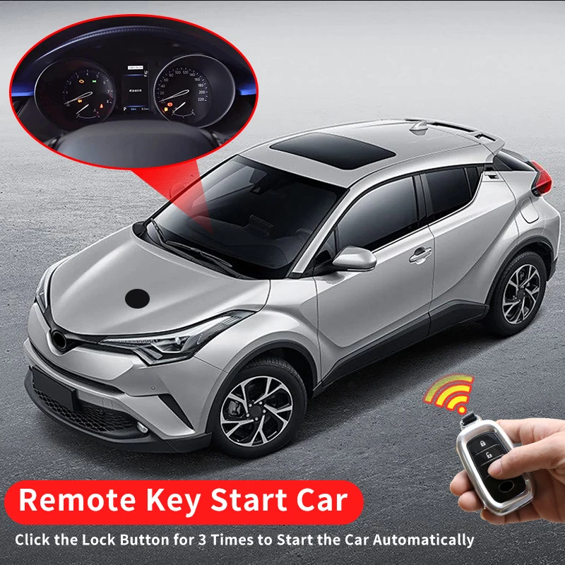 Untuk Toyota Highlander Hybrid, Starter Kunci Jarak Jauh C-HR, Aksesori Yang Ditingkatkan, Body Kit Pembuangan Panas Jarak Jauh 2014 2018 2022 2023