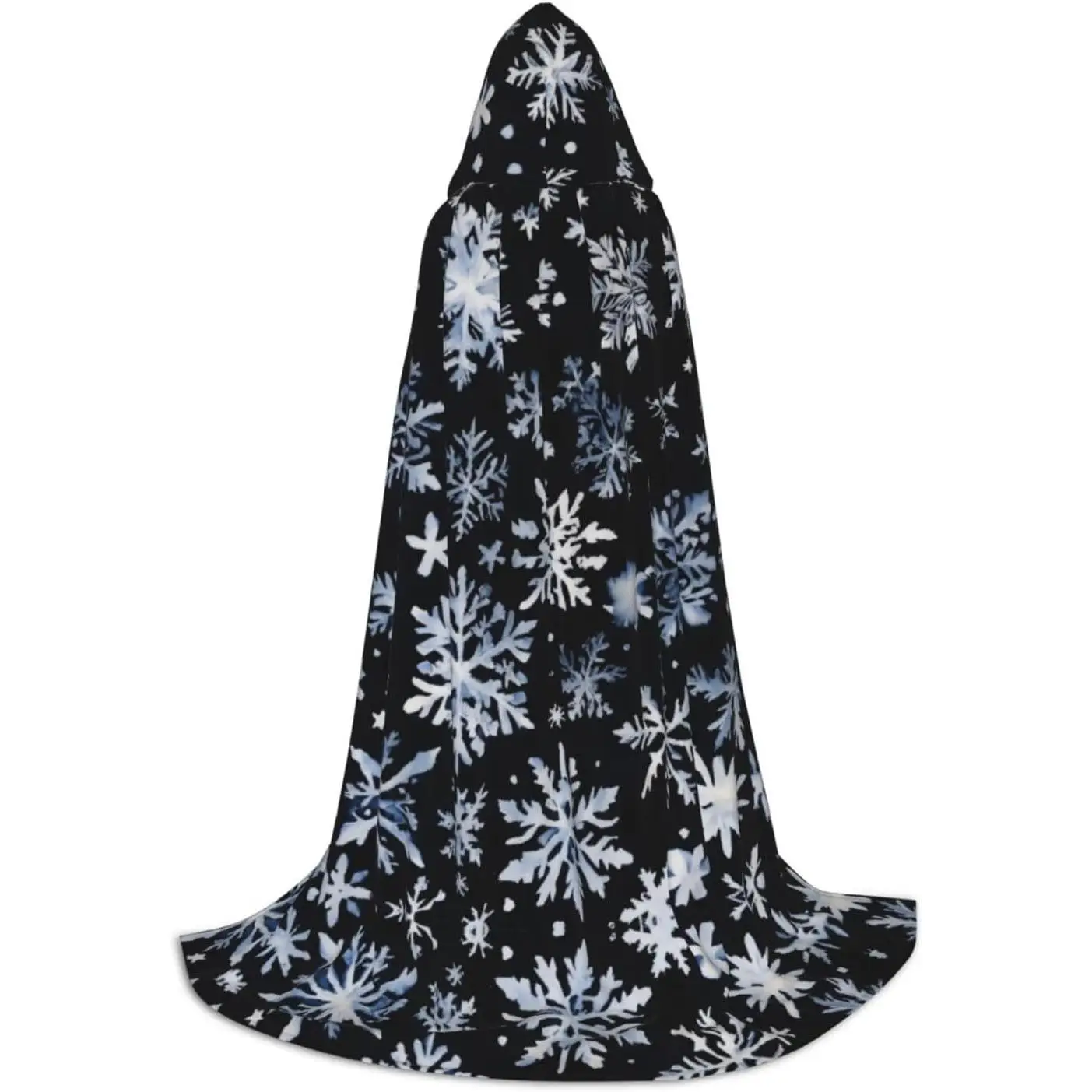 

Snowman Stars And Snowflakes Print Hooded Cloak Wizard Vampire And Medieval Costumes Invisibility Cloak With Hood