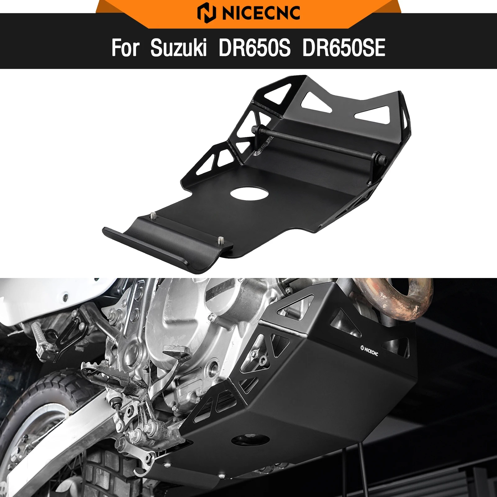 

For Suzuki DR650S DR650SE DR650S/SE 1996-2025 Skid Plate Chassis Guard DR 650 S DR 650 SE DR650 S DR650 SE DR 650S DR650SE DR650