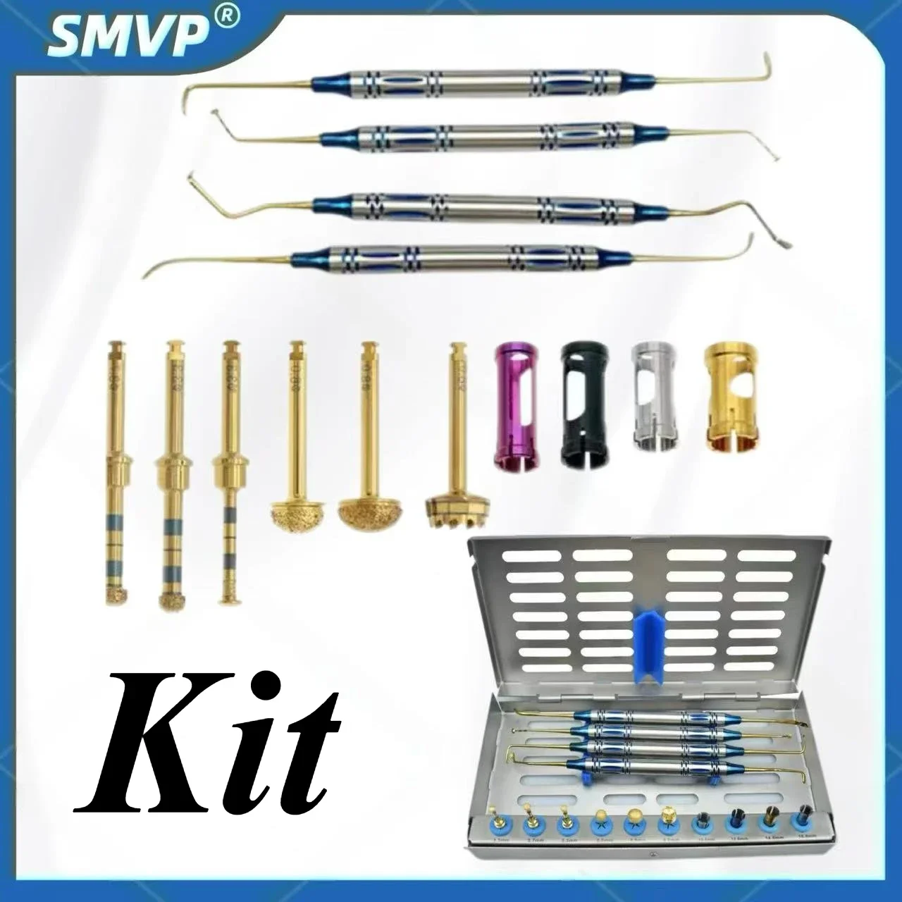 

Kit Dental Sinus Lifting Elevation Kit Implant Drills Stoppers Periosteal Separator Plant External Lifting Drill Surgical Tools