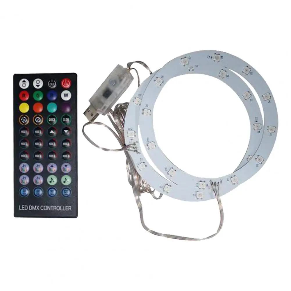 Strip Light Decorative Pickup Function LED Console Cooling Fan USB Remote Control RGB Tape Lamp for PS5