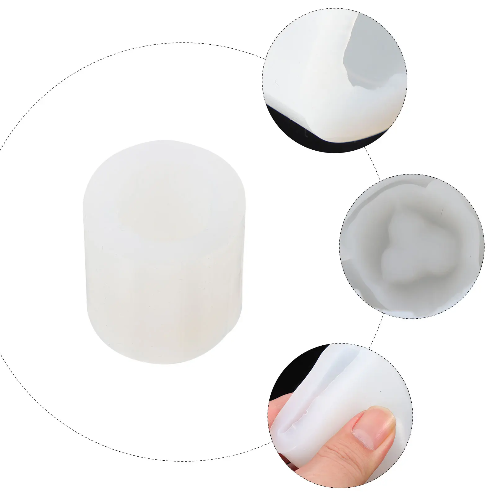 

Tulip Mold Flower Veining Molds Moon Silicone White Aromatherapy Flowers Mould