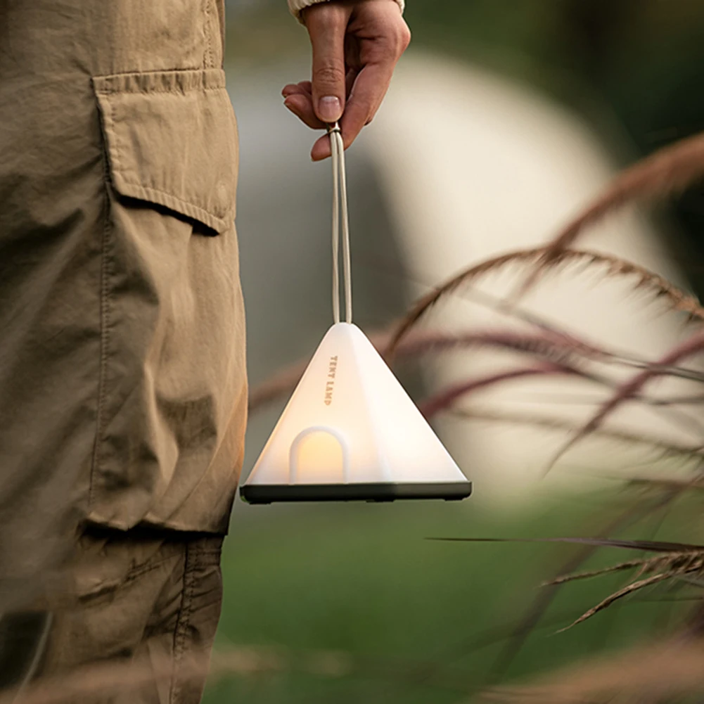 Niedliches Zelt Nachtlicht mit hängendem Seil Multi Modi leichte Lade Nachttisch lampe für Home Camping Outdoor Atmosphäre Licht