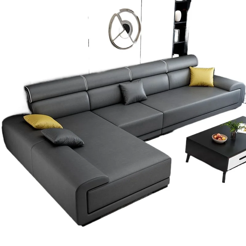 

Leave-in technology cloth sofa living room, simple modern large, medium and small apartment living room