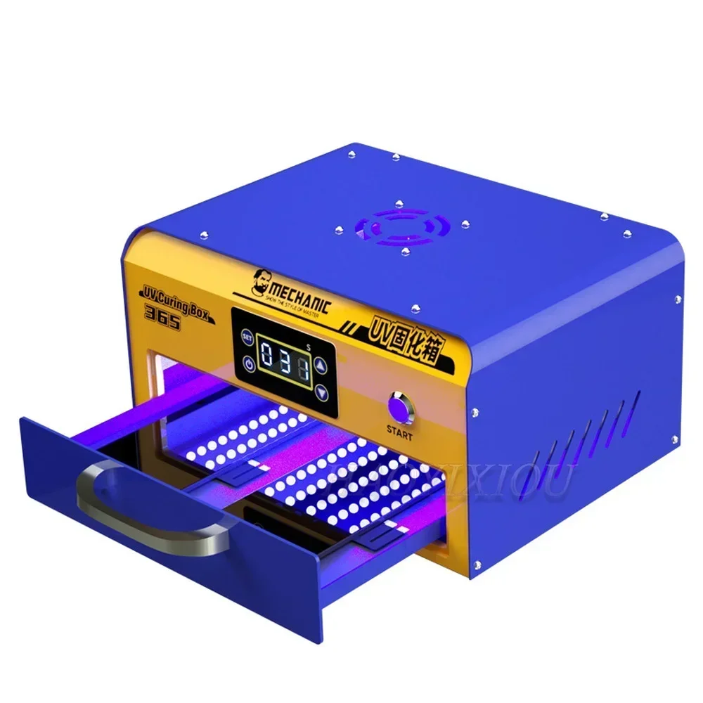 MECHANIC 365 UV Curing Box LED Cold Light Source Fast Curing Oven Apply To Straight Curved Screen OCA Repair No Bubble Wrinkle