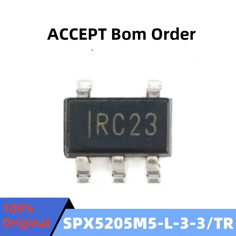 10Pcs 100% New SPX5205M5-L/TR H1 SPX5205M5-L-1-8 DD SPX5205M5-L-3-0 R30 SPX5205M5-L-3-3 RC SOT-23-5 original chips ic