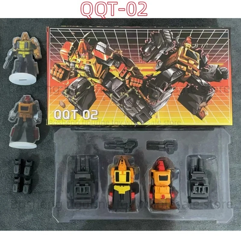 [재고 있음] 변형 장난감 QQT 스튜디오 QQT-02 QQT02 프레다킹 2개/세트 액션 피규어