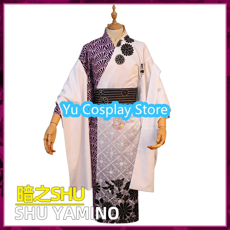 Shu Yamino Cosplay Costume Vtuber Luxiem Japanese New Year Kimono Party Suit Halloween Carnival Uniforms Suit Custom Made