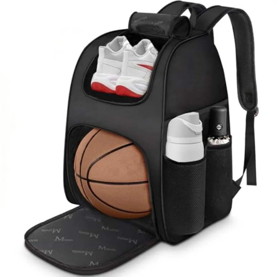 

Basketball Bag Sturdy Soccer Bag with Ball Holder and Shoe Compartment Large Basketball Backpack for Training Equipment Water R