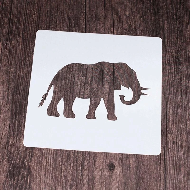 9 Pack Reusable Animal Theme Painting Stencils Drawing Templates Hollow for DIY Lover Kids Boys Girls Student X37A