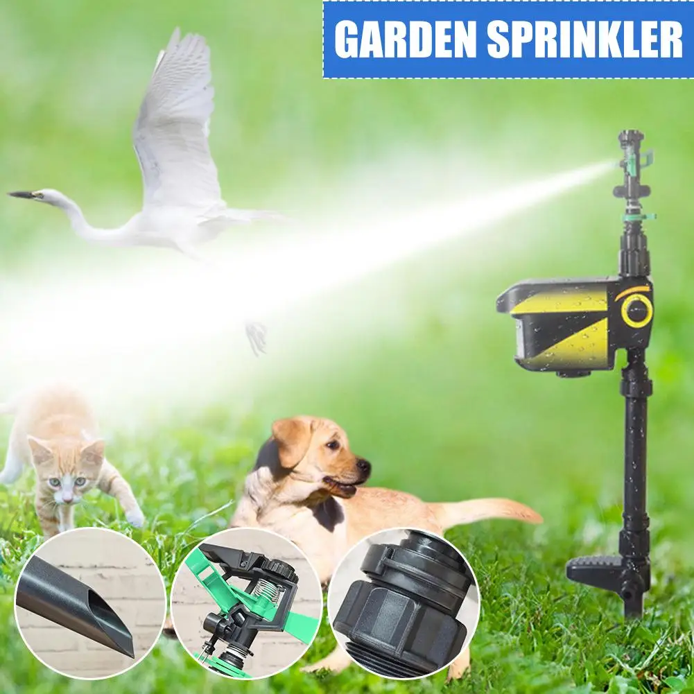 Solar Powered Motion Activated Animal Repeller Sprinkler Garden Deterre Sensor Animals Automatic Repellent Upgraded