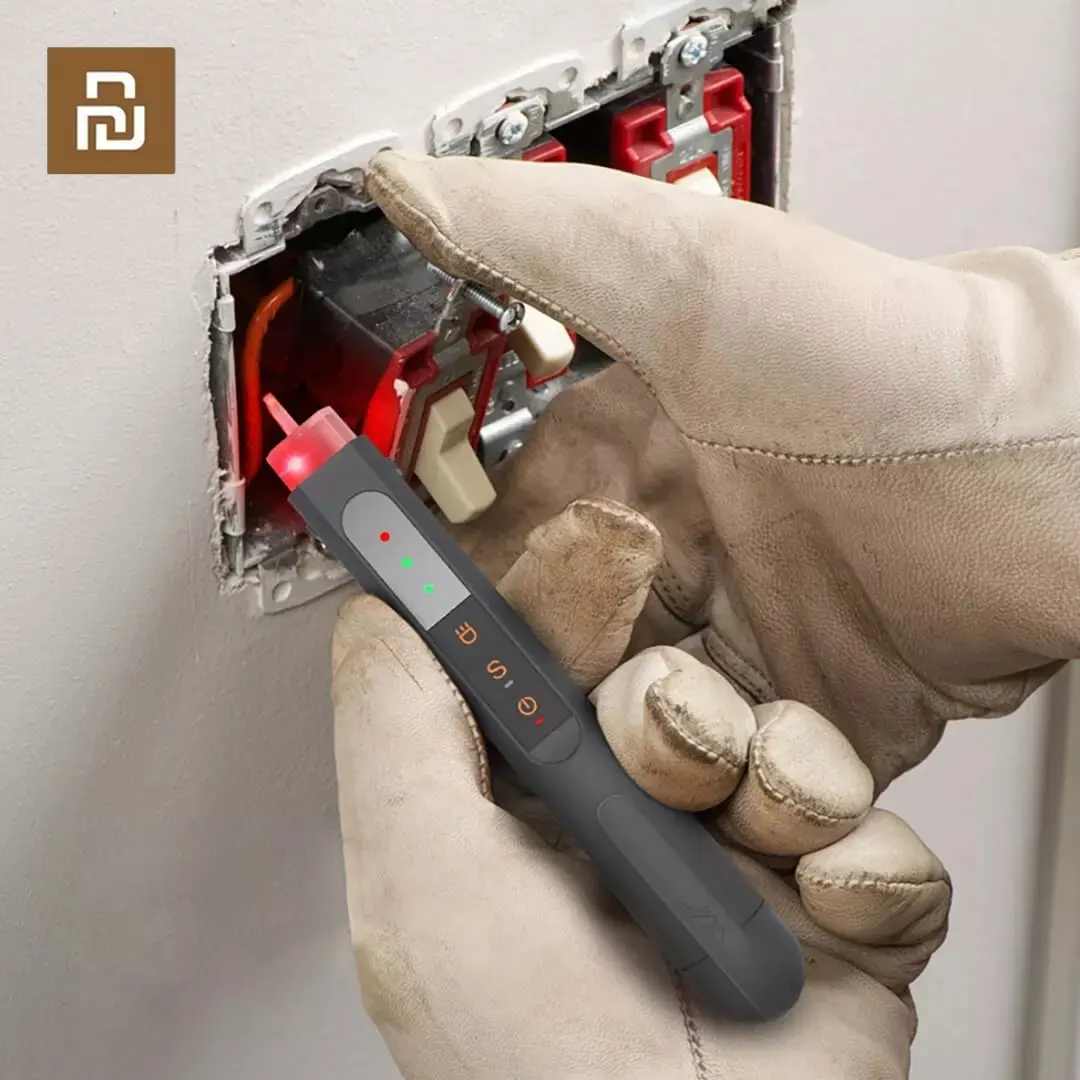 

Xiaomi JimiHome Non-contact Induction Tester JM-G2704 Portable Detection Tool Electric Tester Sound/Light Alarm Voltage Detector