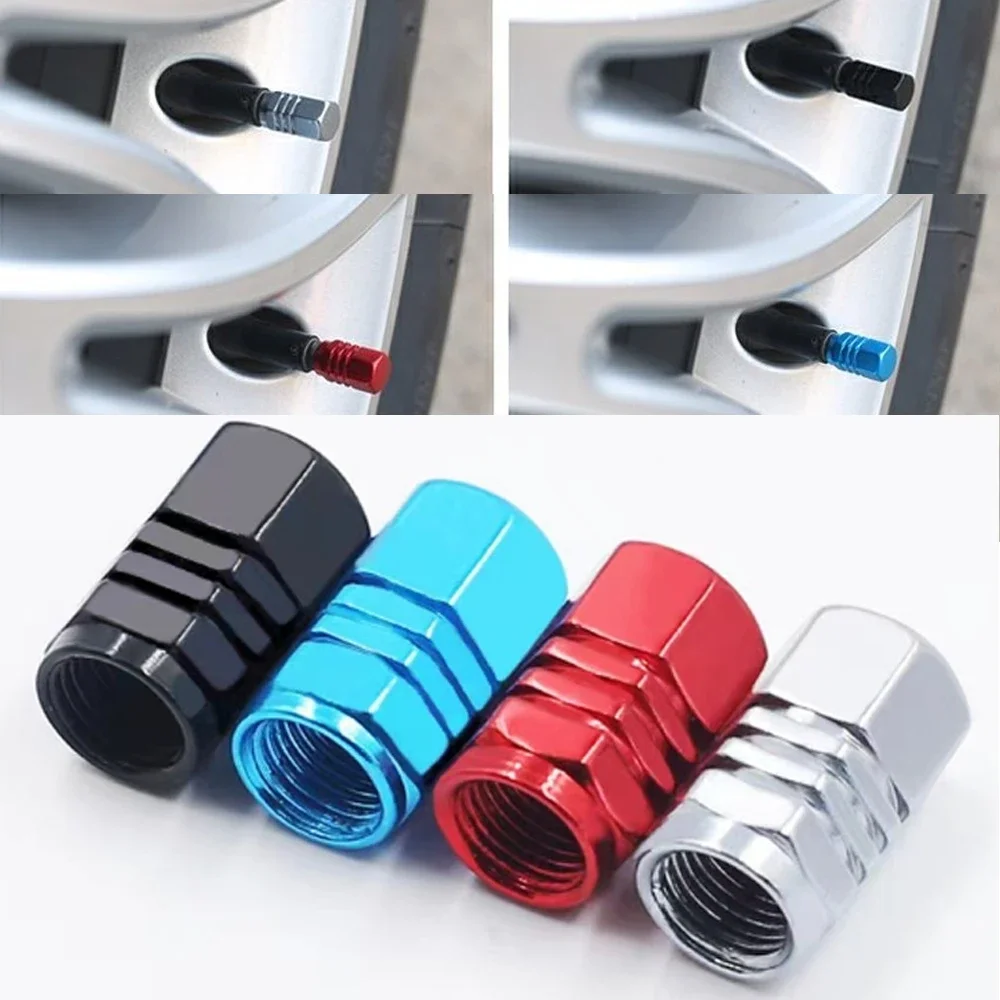 For Automobiles Motorcycles Trucks Bikes Aluminum Alloy Car Wheel Tire Valve Caps Tyre Rim Stem Covers Airdust Waterproof