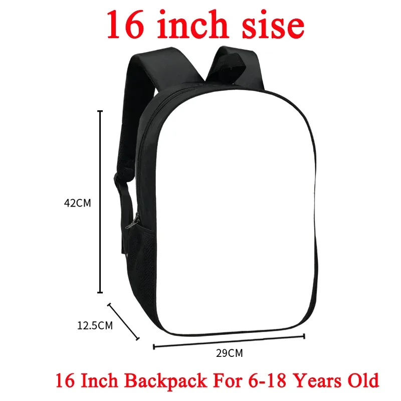 custom backpack Your photo / Logo / Image / Name School Bags Boys Girls Black Kindergarten Bag Kids Unisex Fashion Shoulders Bag