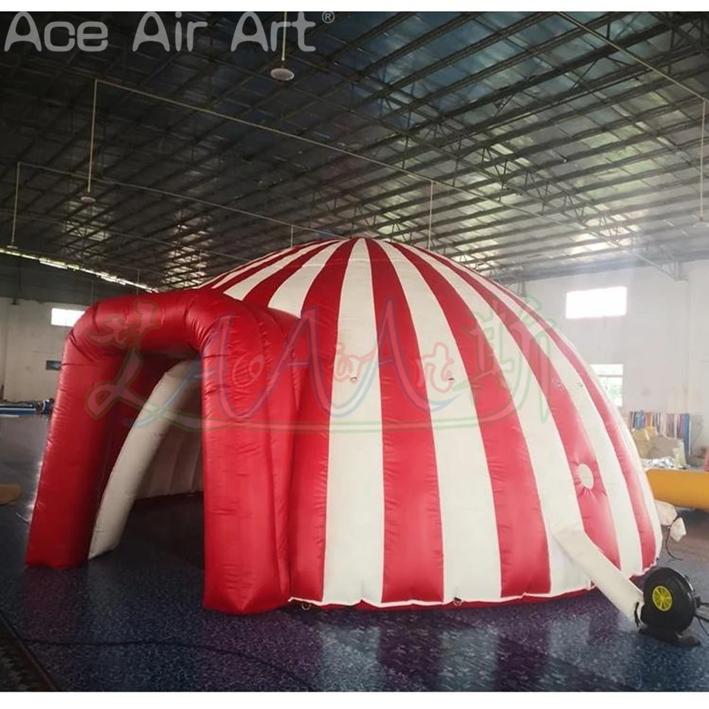 Tragbares, kundenspezifisches, riesiges aufblasbares Kuppelzelt, Zirkuszelt, aufblasbares Iglu-Festzelt für Veranstaltungen im Freien