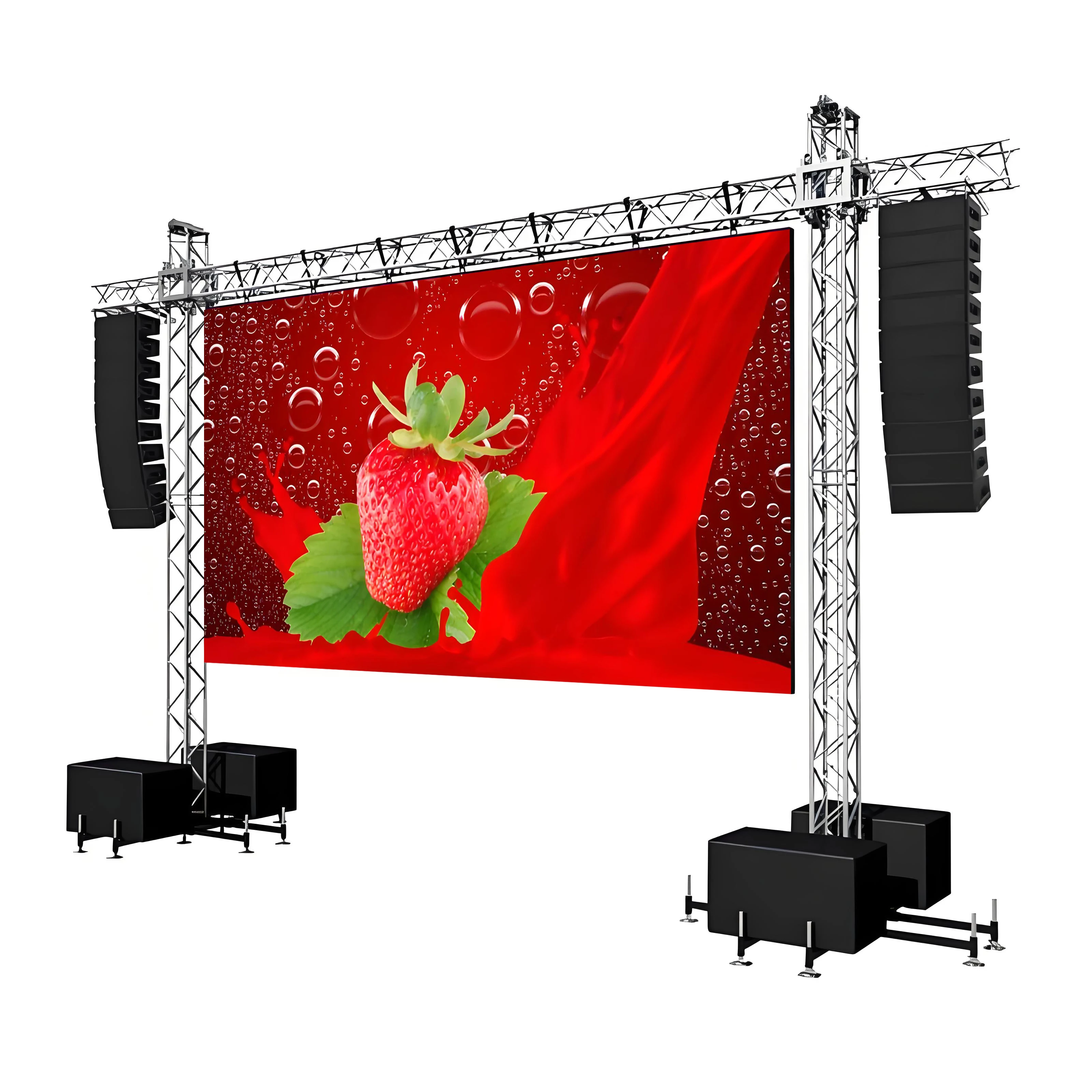 

Indoor/Outdoor P2.6-P4.81 LED Video Wall Panel Rental for Concert Stage Events and Movable Background Stage Lighting