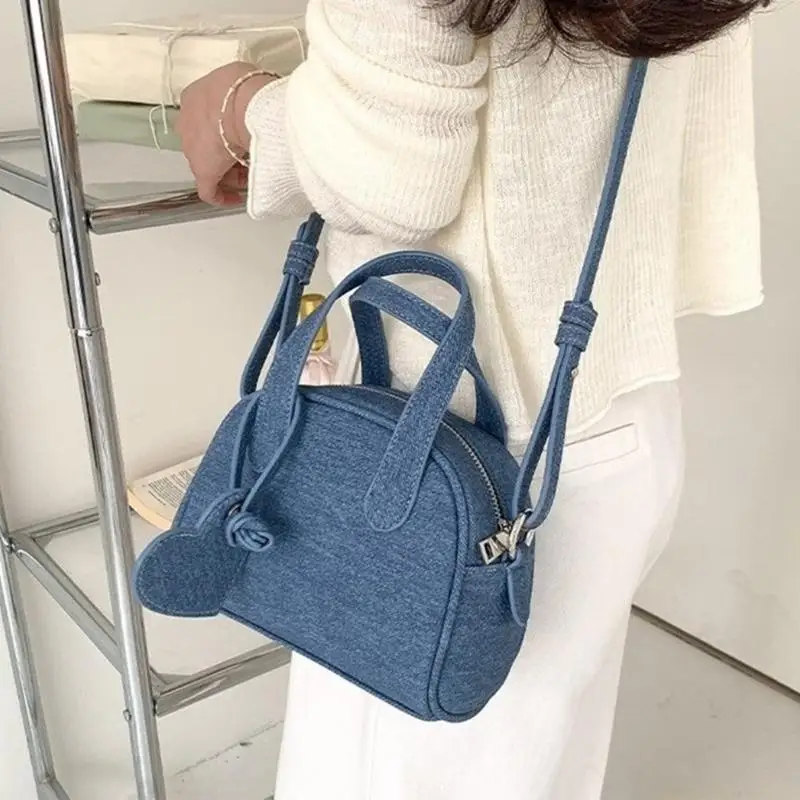 

X90D Large Capacity Shoulder Bag for Women Denims Crossbody Bag Casual Bag