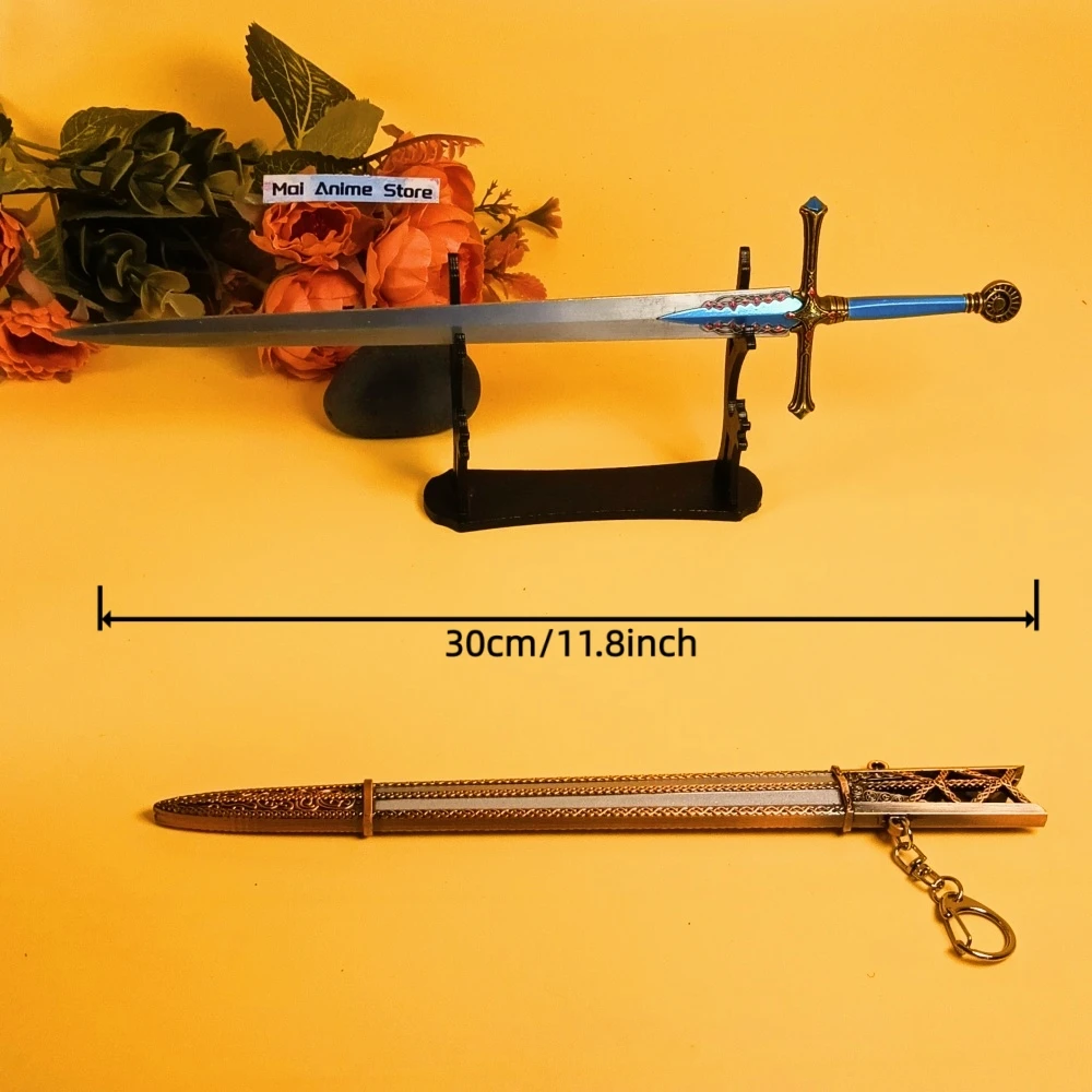 11.8 بوصة 30 سنتيمتر المعادن Elden كاتانا الأصلي الساموراي صابر الحديد السيف شفرة الصلب الحقيقي أنيمي النينجا سكين اليابانية كاتانا لعبة هدية #4