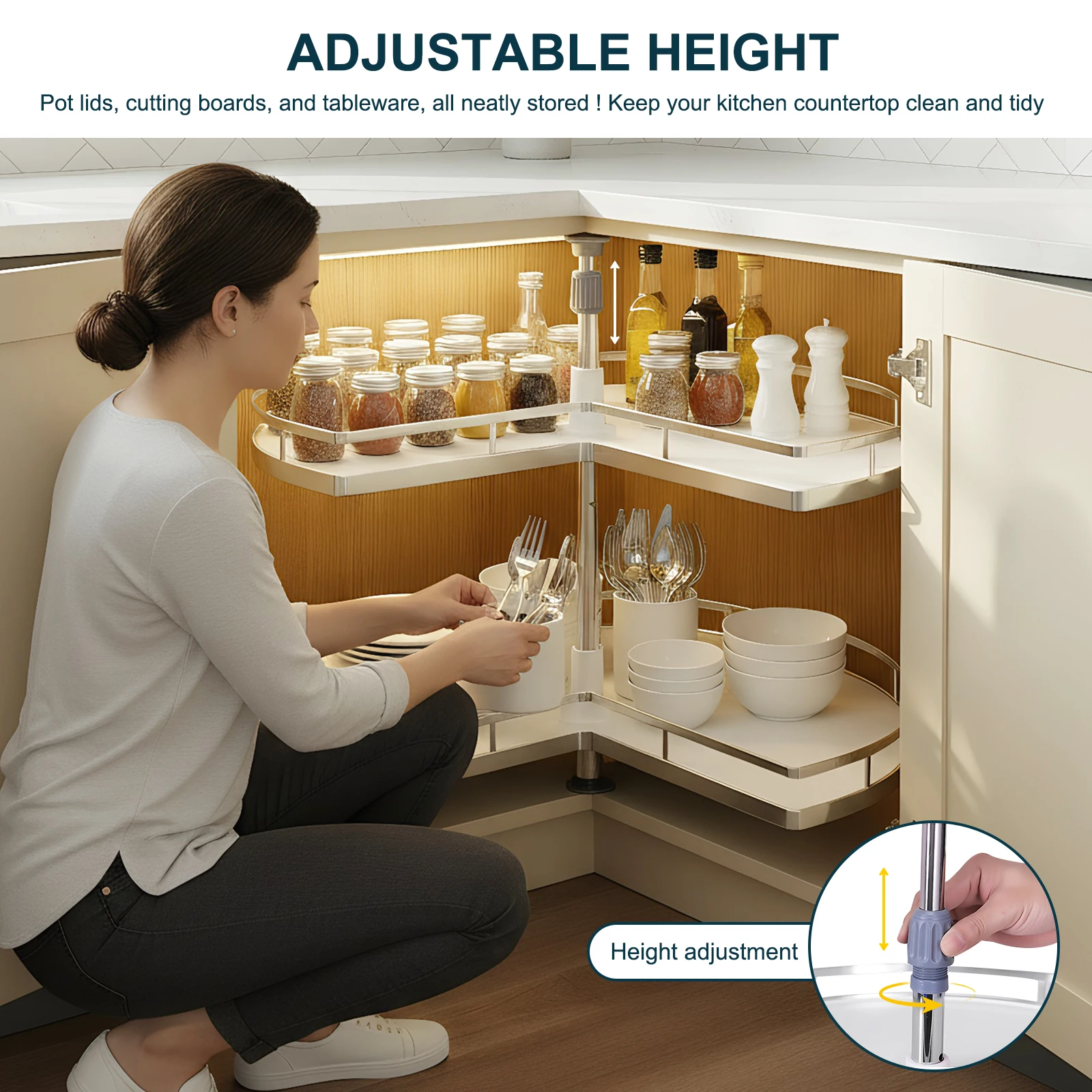 2 Tiers 270 Degree …