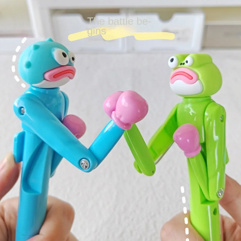 

Capybara Hair-fried Boxing Pen Cartoon Creative Interactive Ballpoint Pen Mechanism Frog Writing Boxing Pen Stationery