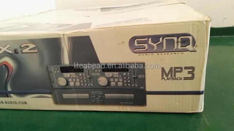 Clube e Palco Double Deck CD MP3 Player, CDX-2 SYNQ
