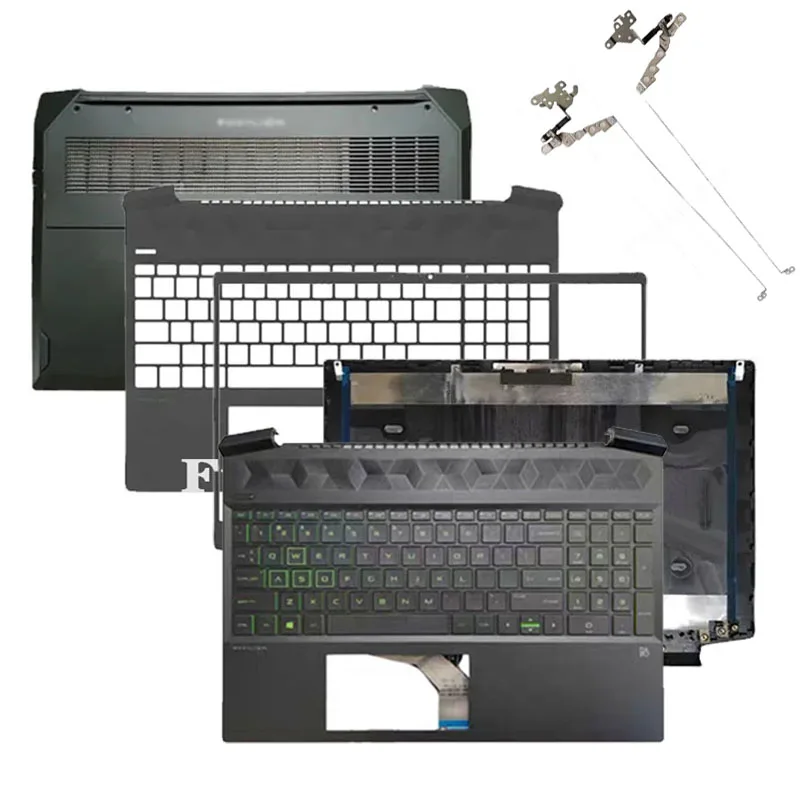 

New For Pavilion Gaming 15 15-EC TPN-Q229 Laptop LCD Rear Lid Back Cover Front Bezel Palmrest Upper Bottom Case Housing Shell