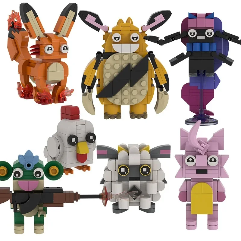 

Popular Games Garden Pet Building Blocks Chicken Sheep Animal Model Creative Cartoon MOC Assemble Bricks Children DIY Toys Gifts