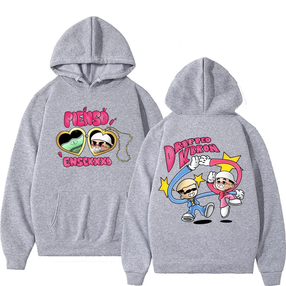 مغني الراب عمر كورتز Drippeo Kbron الجرافيك هوديي القمم ملابس للرجال القوطية الهيب هوب الشارع نمط هوديس بلوزات عالية الجودة #4