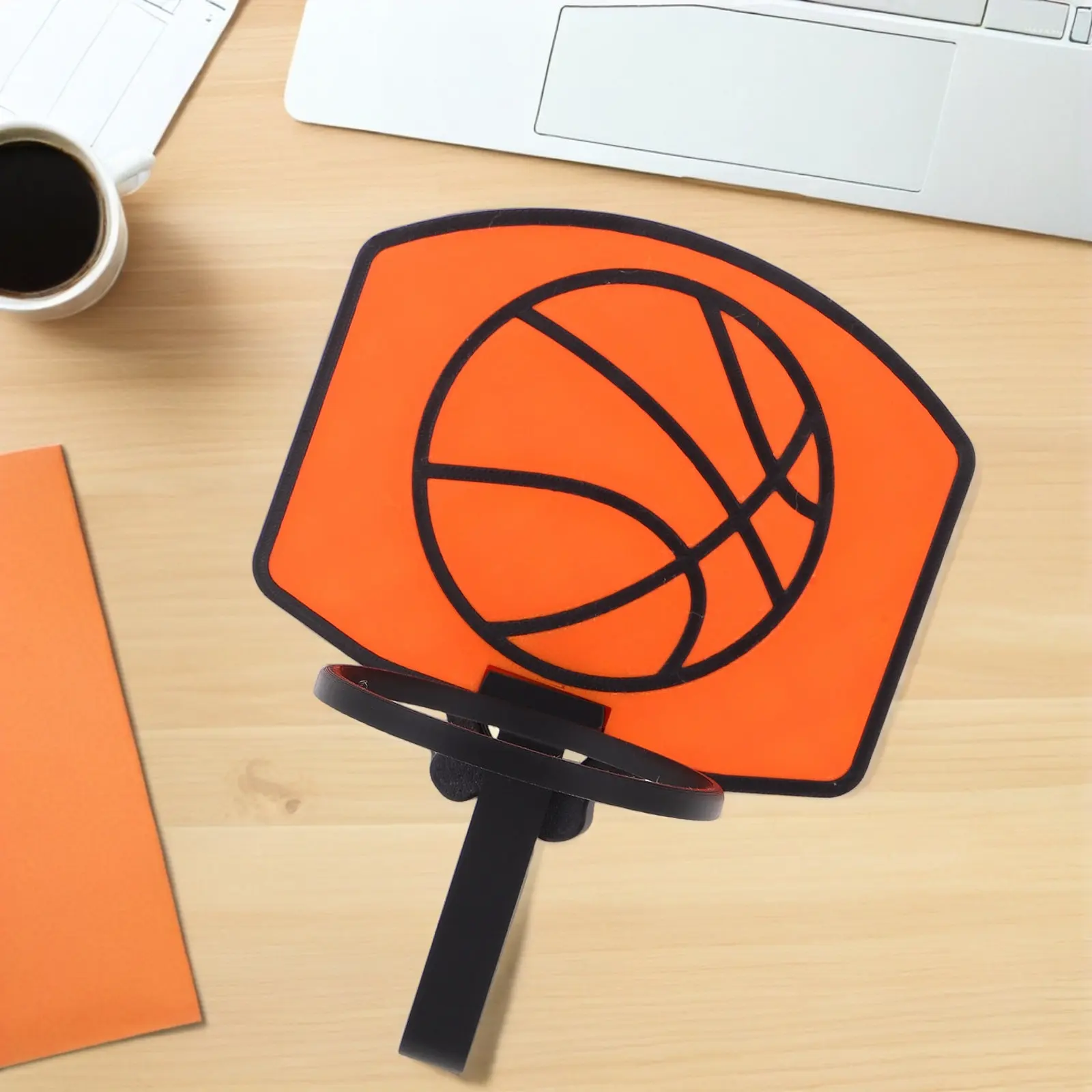 Basketball Trash Can Hoop Clip on Mini Backboard for Office Bedroom Indoor Trash Can Decorative Fun Novelty Upgrade Stylish - view 3