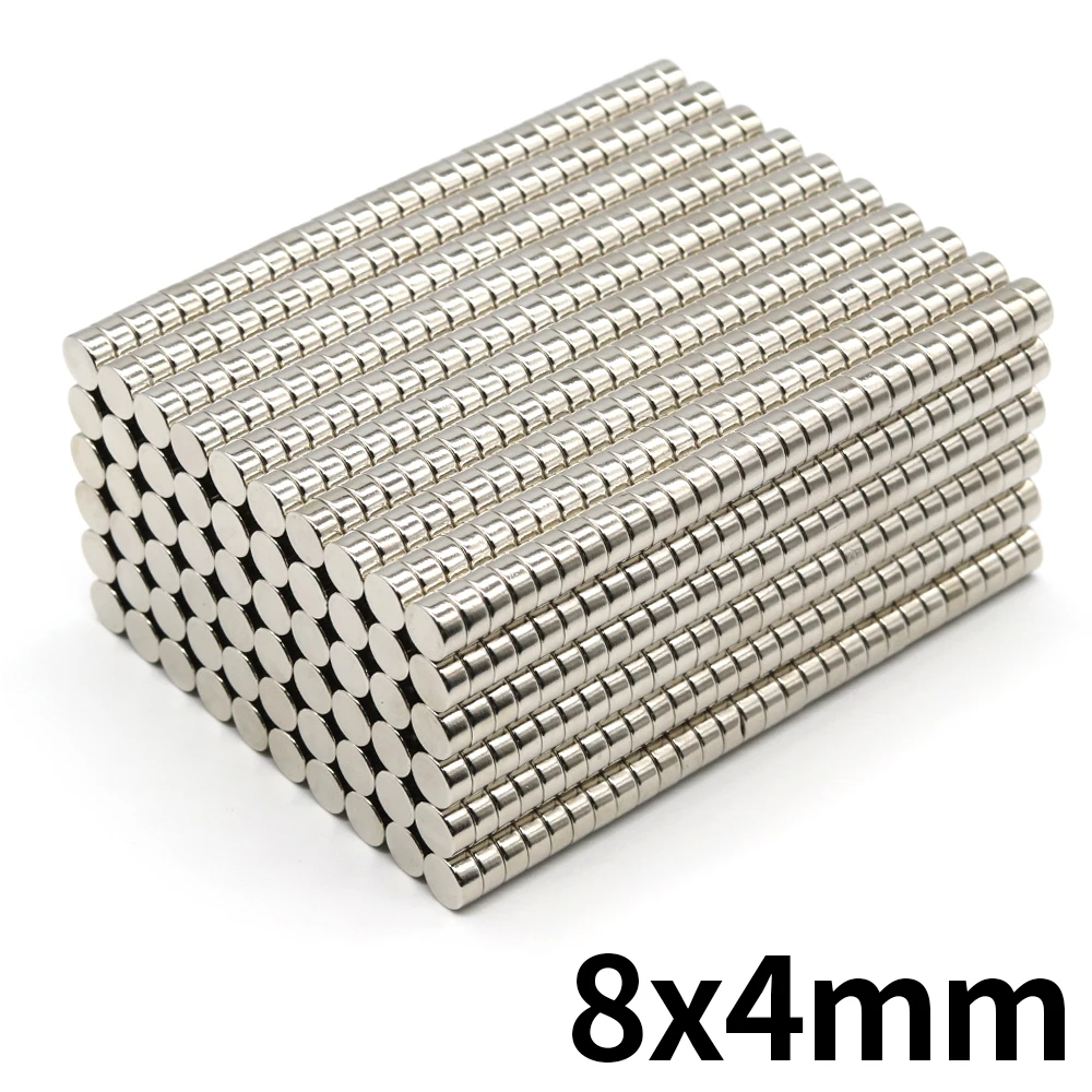 10/50 Pcs NdFeB 8x4 Neodymium Magnet 8mm X 4mm N35 Round Super Powerful Strong Permanent Magnetic Imanes Disc 8*4