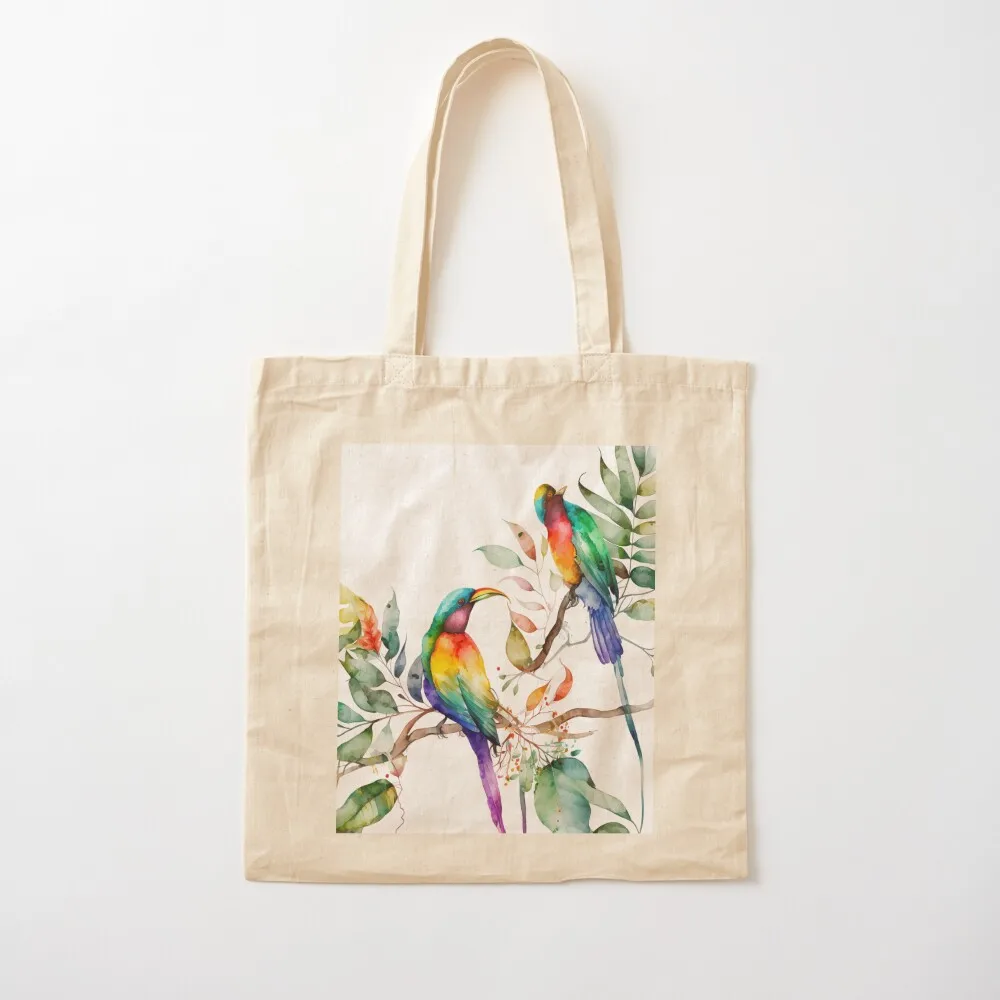 Birds of Paradise Tote Bag Portable shopping bag Handbags eco bag folding